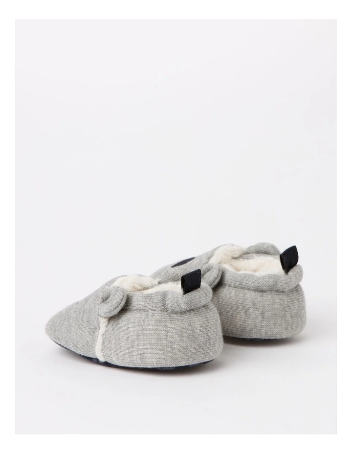 Sherpa Lined Novelty Bootie In Grey Marle image 4