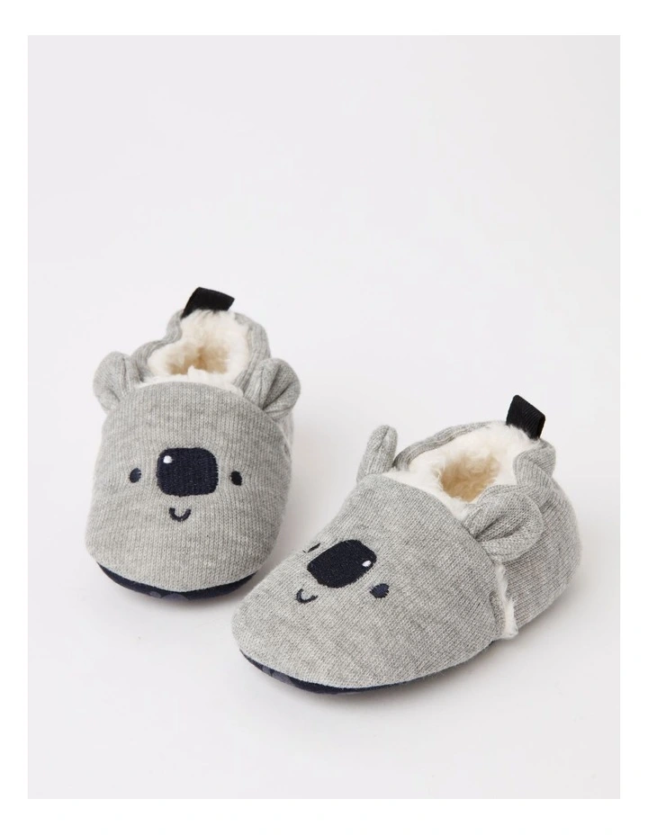Sherpa Lined Novelty Bootie In Grey Marle image 5