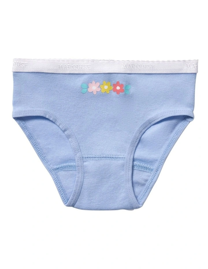 Girls 2 Pack Underpants in Multi Floral image 4