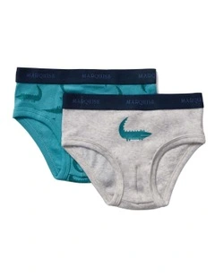 Underpants 2 Pack in Crocodiles