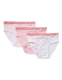 Underwear 3 Pack in Pink
