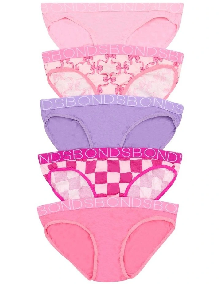 Bikini Pack of 5 in Print H0A image 1