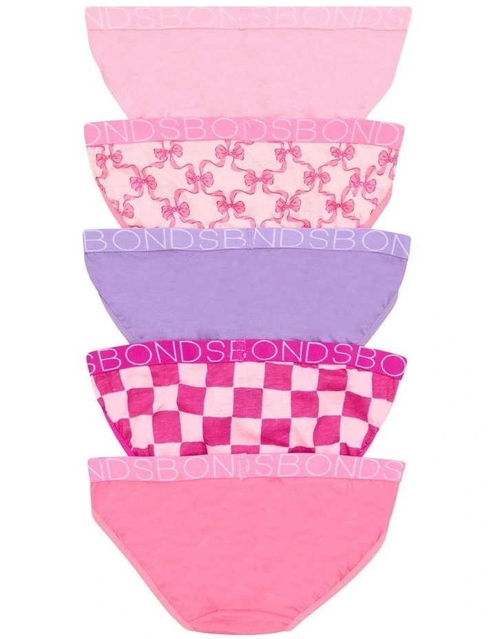 Bikini Pack of 5 in Print H0A image 2