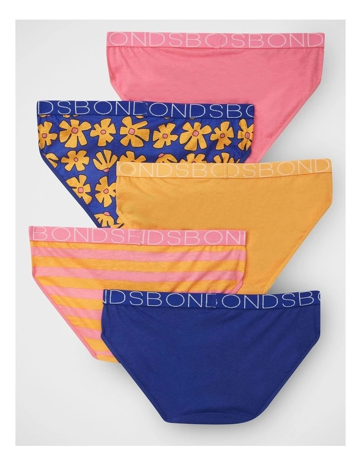 Girls Bikini 5 Pack in Framed In Flowers image 2
