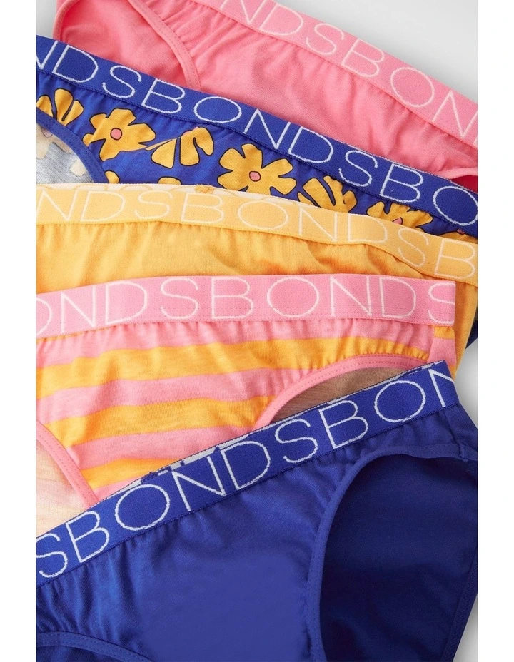 Girls Bikini 5 Pack in Framed In Flowers image 3