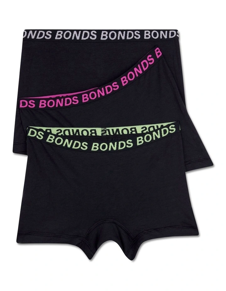 Sport Shortie 3-Pack in Black image 2