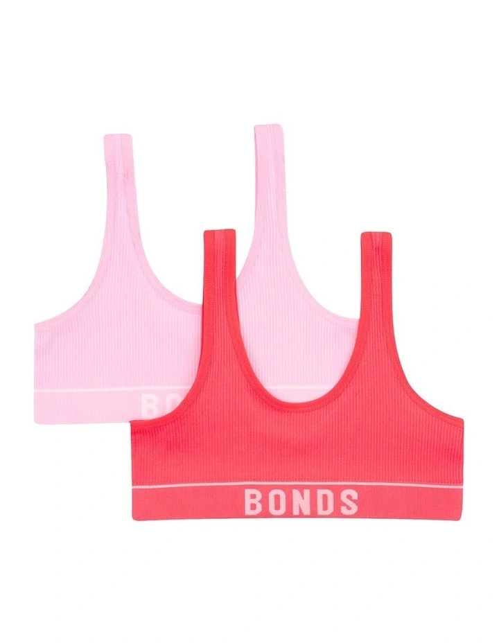 Retro Rib Crop Tank 2 Pack in Multi image 2