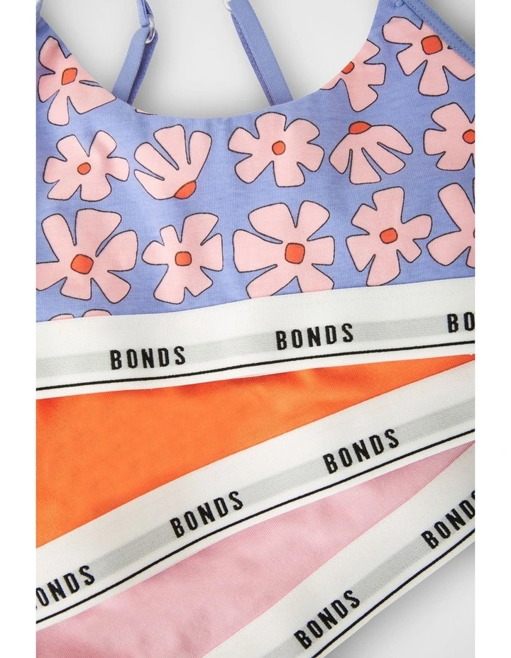 Girls Hipster Scoop Crop 3 Pack in Framed In Flowers image 3