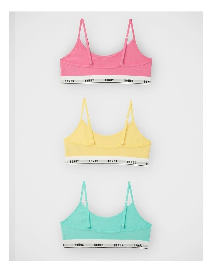 Girls Hipster Scoop Crop 3 Pack in Shook / Honeymoon / Isla Blue image 2