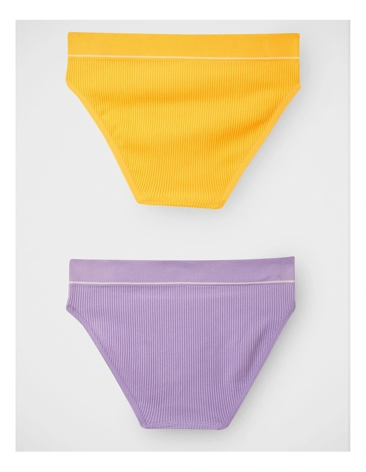 Girls Retro Rib Tank Crop 2 Pack in Pack Jti image 2