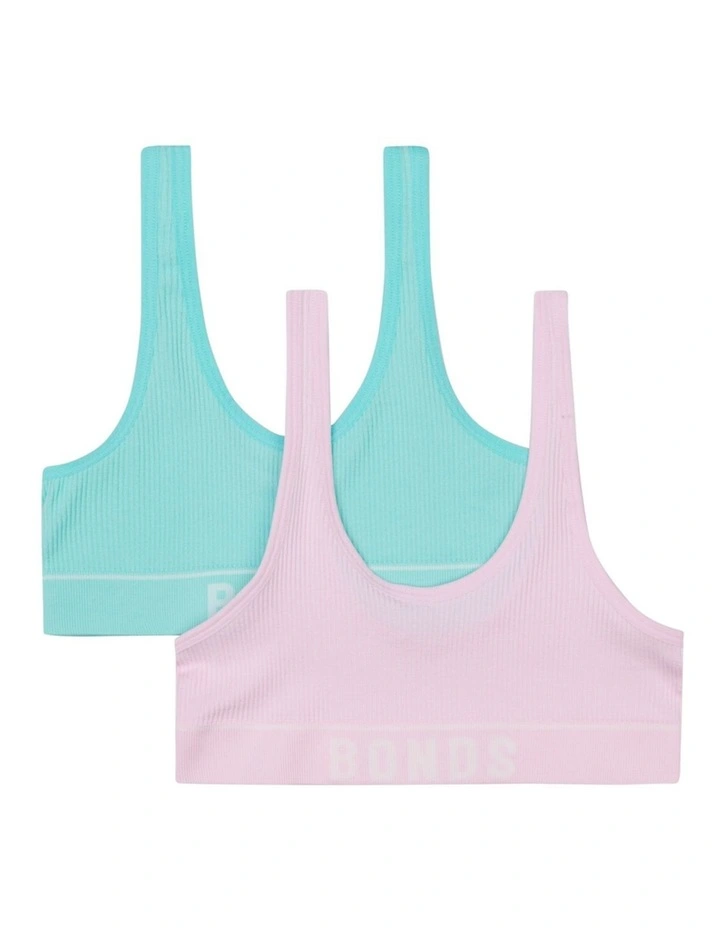 Girls Retro Rib Tank Crop 2 Pack in Pack Jti image 4