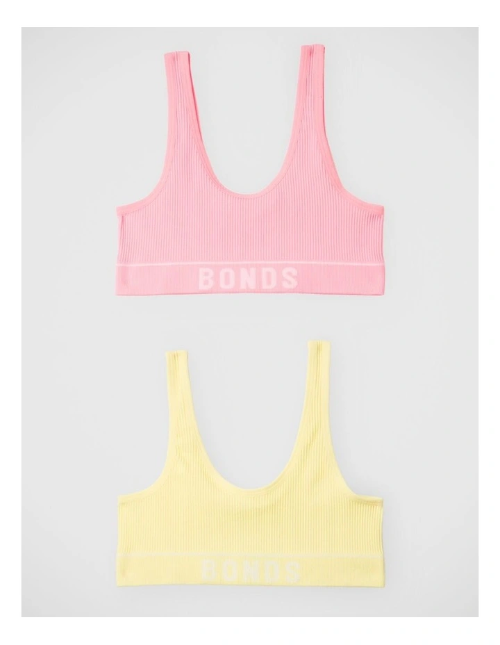Girls Retro Rib Tank Crop 2 Pack in Pack Jtk image 4
