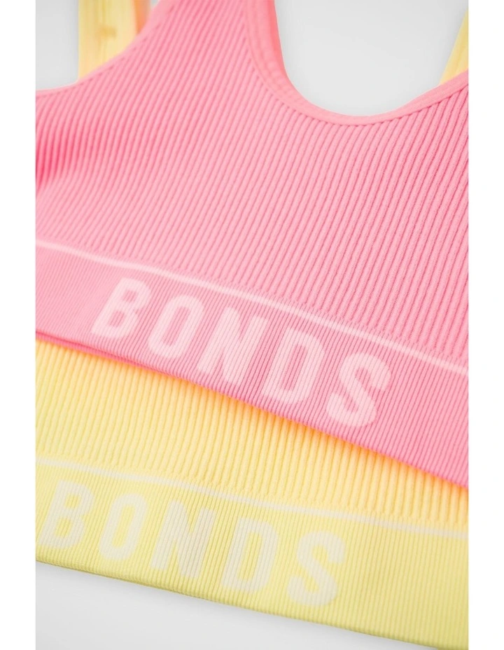 Girls Retro Rib Tank Crop 2 Pack in Pack Jtk image 6