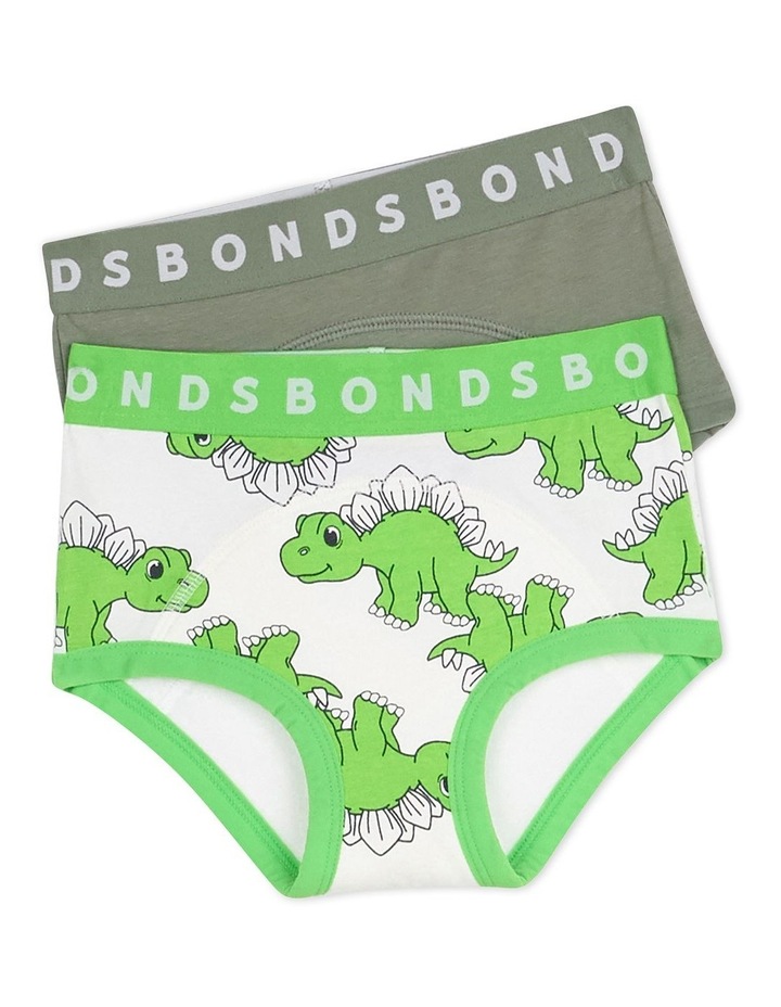 Whoopsies Toilet Training Undies 2 Pack in Stegosaurus/Grey Assorted
