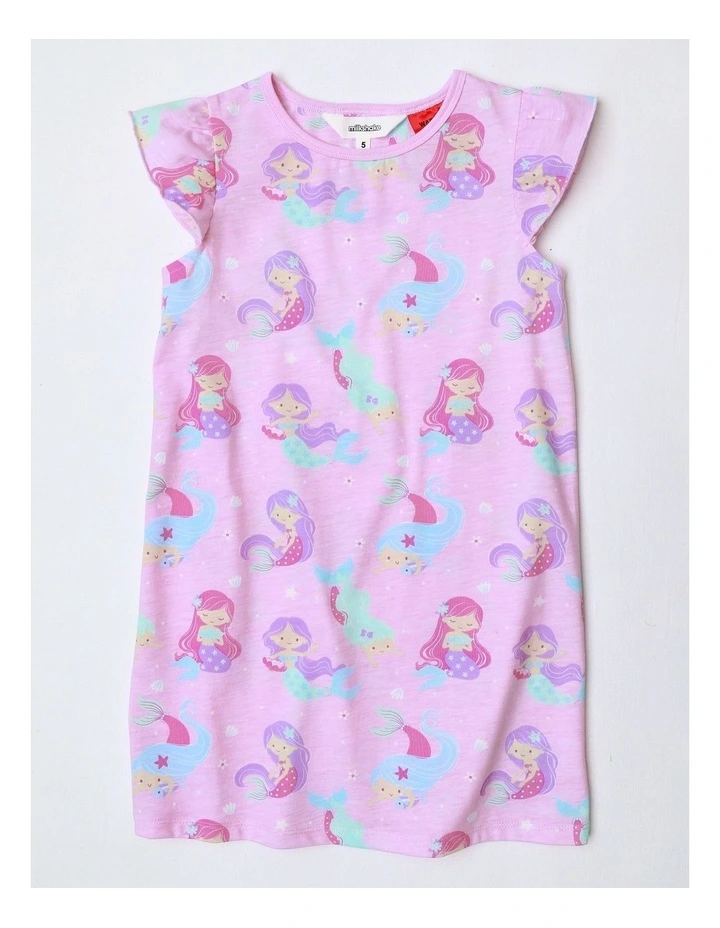 Mermaid Magic Knit Nightie in Light Pink image 1