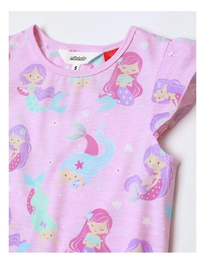 Mermaid Magic Knit Nightie in Light Pink image 2