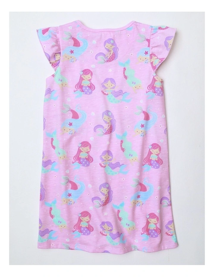 Mermaid Magic Knit Nightie in Light Pink image 3