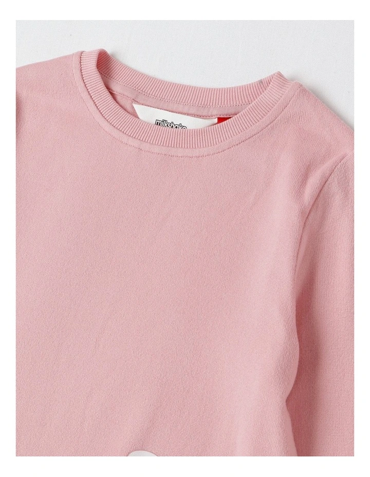 Cosy Knit Bunny Nightie in Dusty Pink image 4