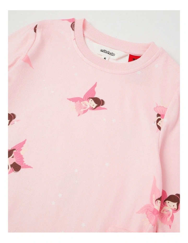 Cosy Knit Fairy Nightie in Baby Pink image 2