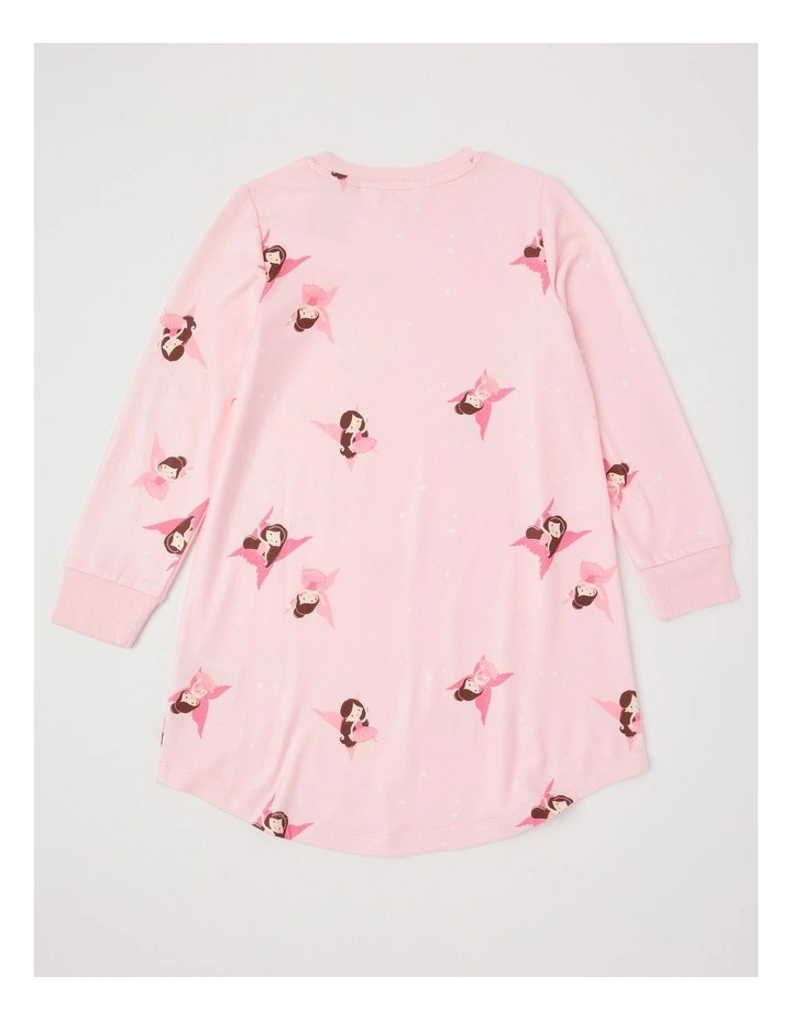 Cosy Knit Fairy Nightie in Baby Pink image 3