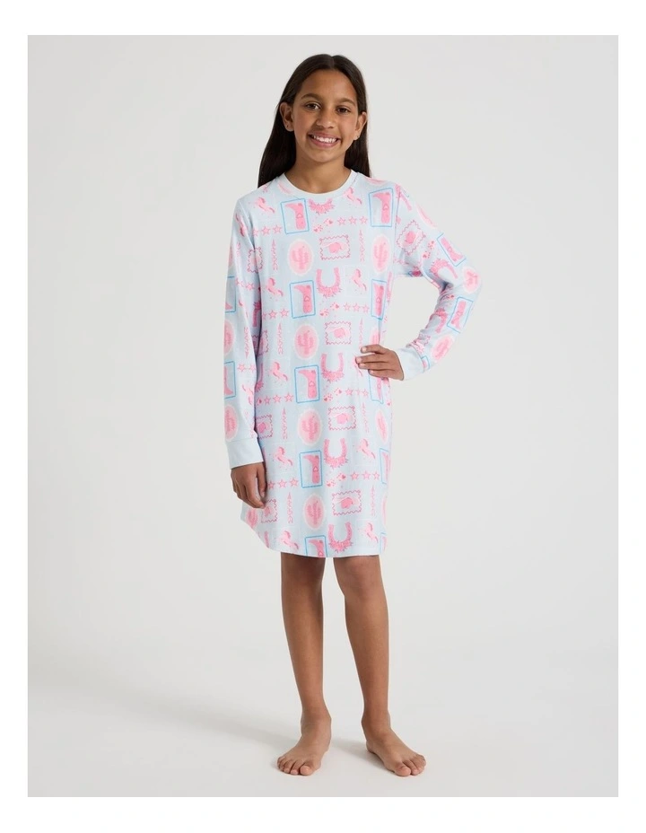 Cosy Knit Western Nightie in Pale Blue image 5