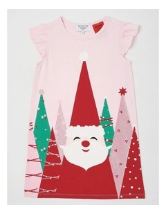 Santa Nightie Nightie Baby in Pink