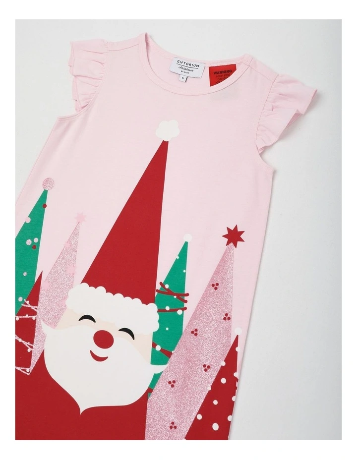 Santa Nightie Nightie Baby in Pink image 2