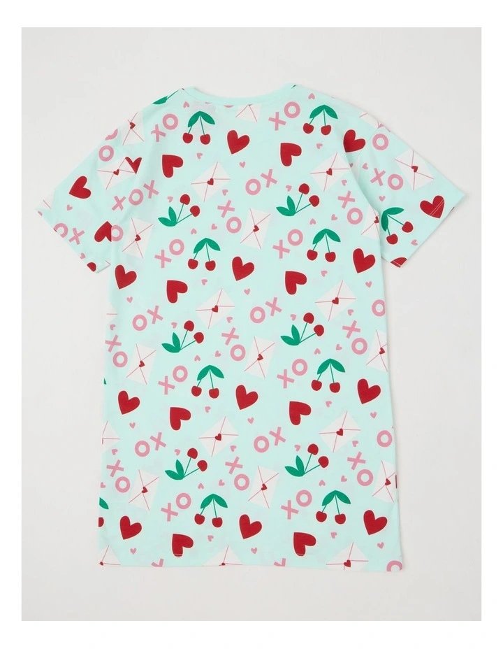 Love Letters Nightie in Aquamarine image 3