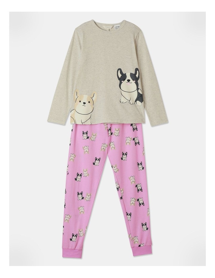 Essential Corgi Pyjama Set in Grey Marle