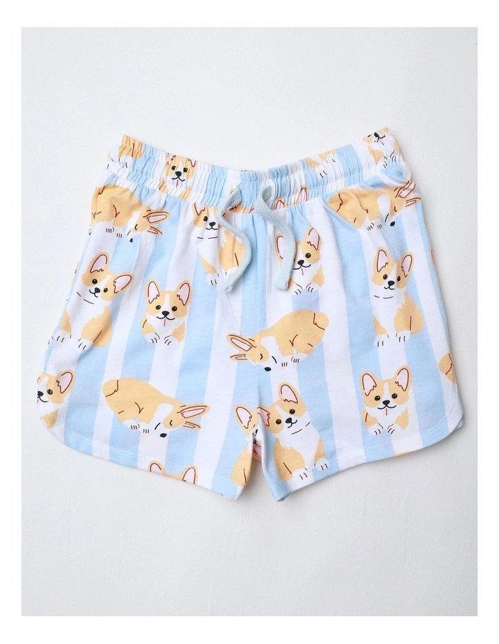 Corgi Pyjama Set in Light Blue image 5