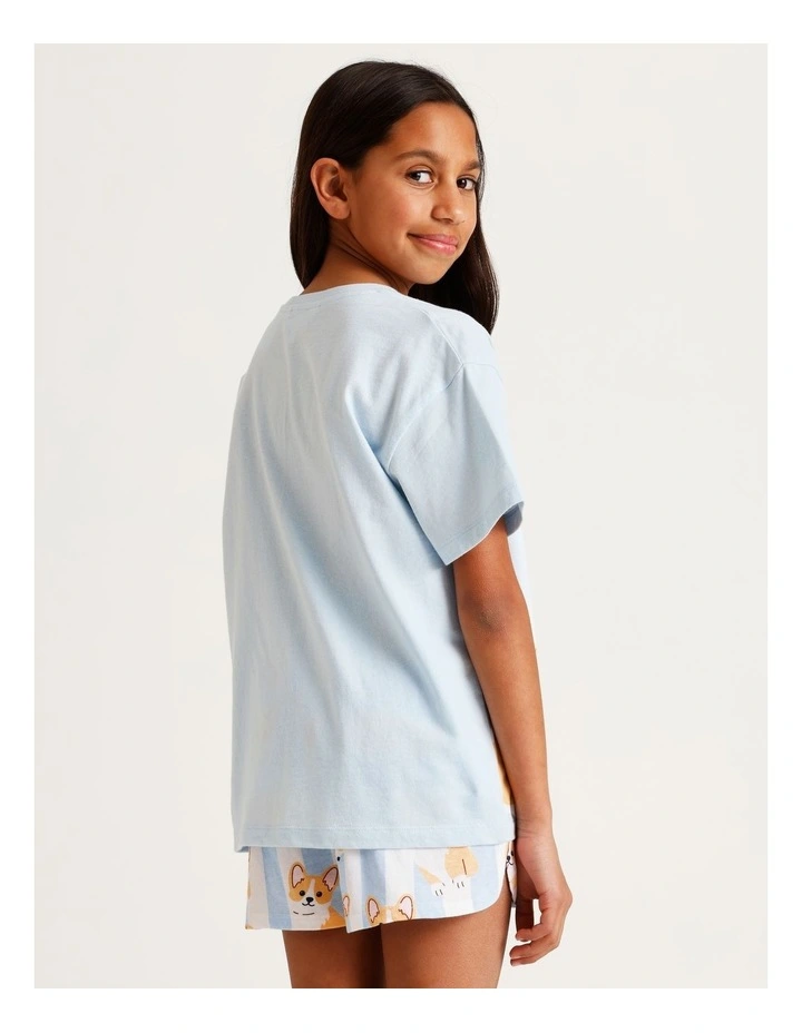 Corgi Pyjama Set in Light Blue image 6