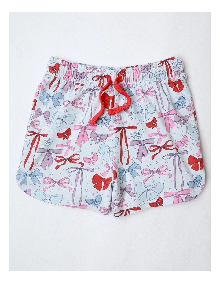 Bow Tied Pyjama Set In Multi image 4