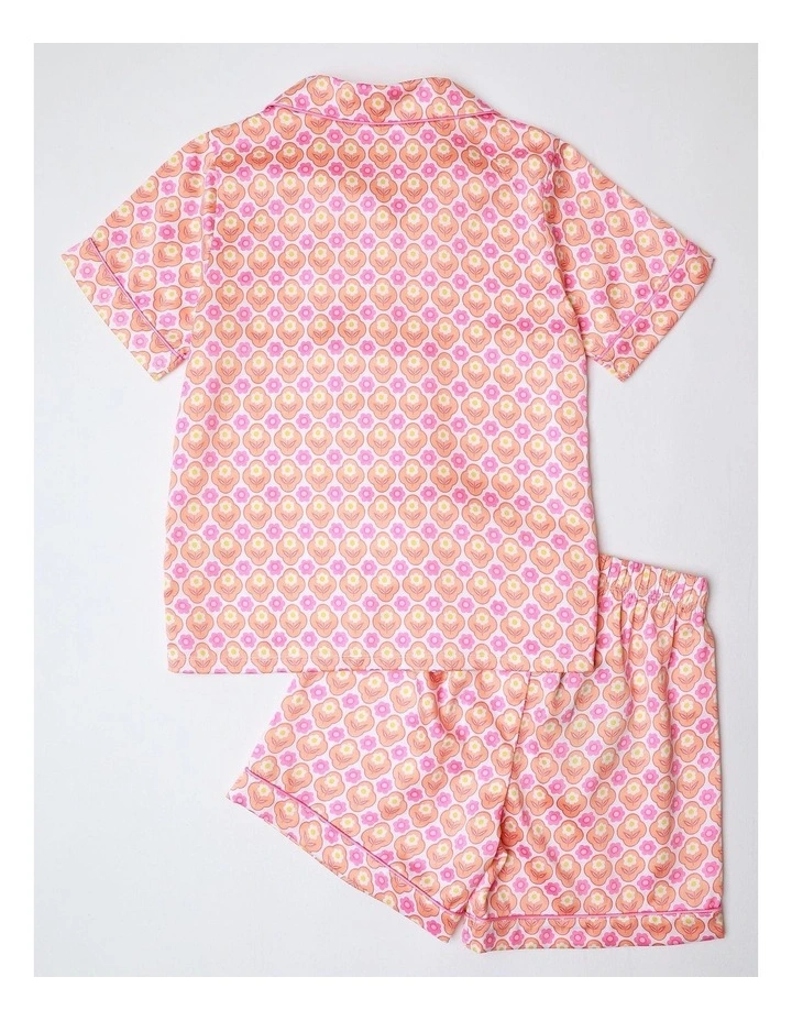 Garden Bloom Family Print Satin Pyjama Set In Multi image 3