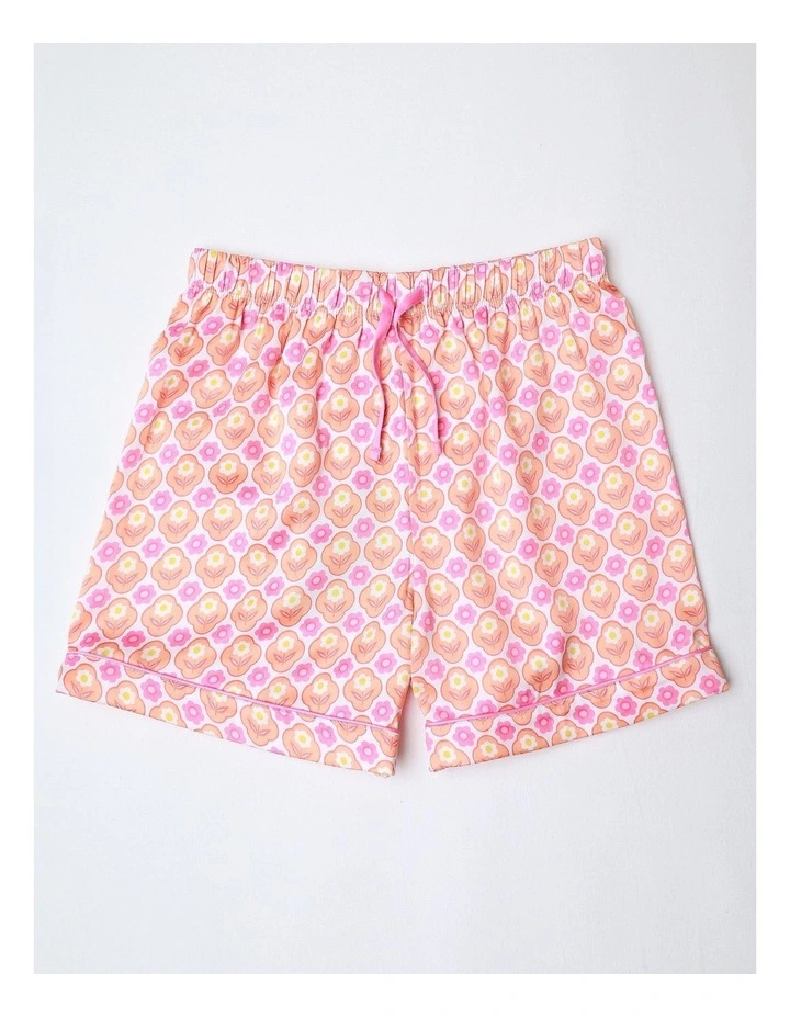 Garden Bloom Family Print Satin Pyjama Set In Multi image 4