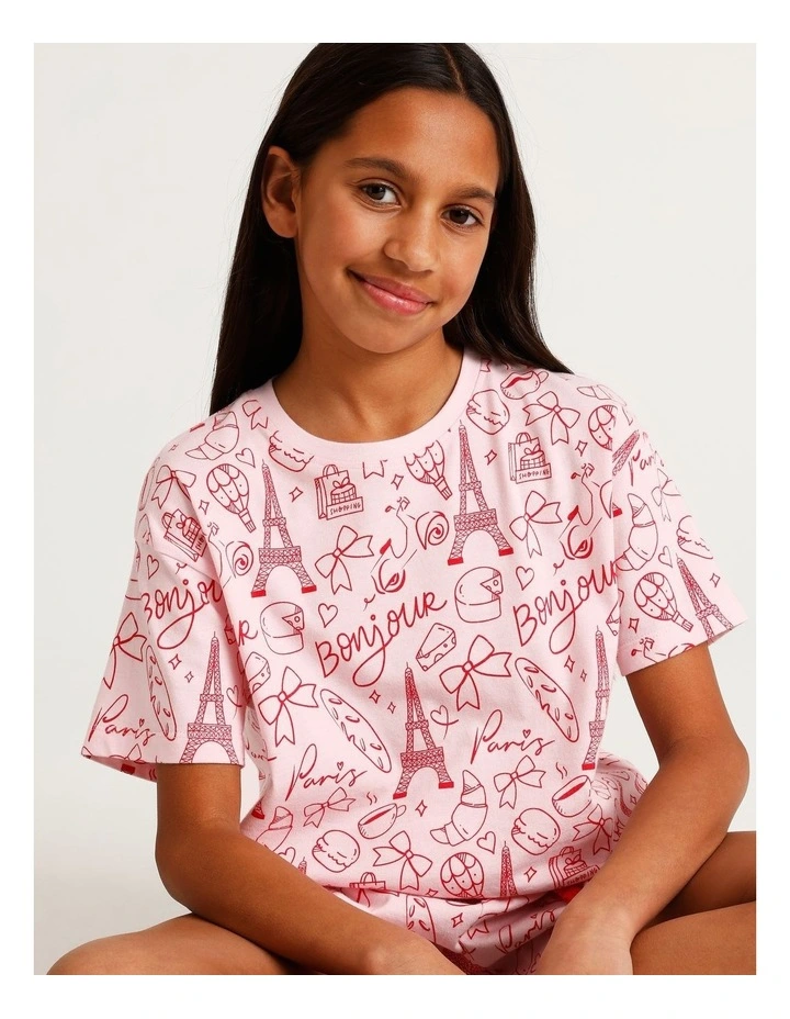 Pretty Paris Pyjama Set Light In Pink image 3