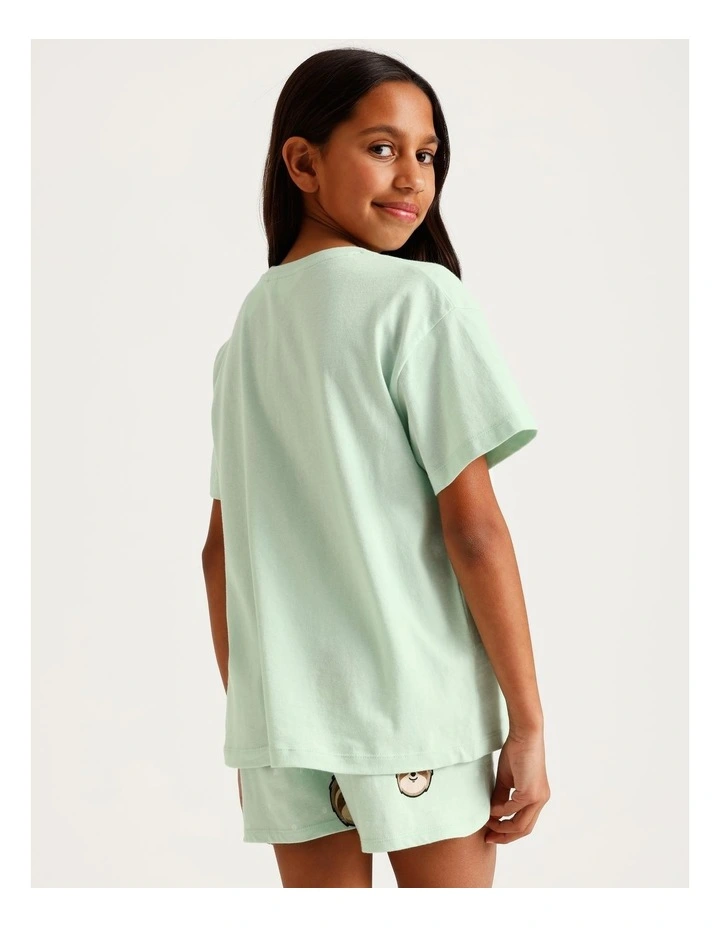 Sloth Nap Pyjama Set In Mint image 5