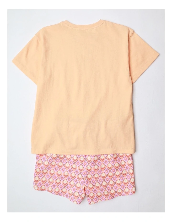 Garden Bloom Dreams Family Print Pyjama Set In Peach image 3
