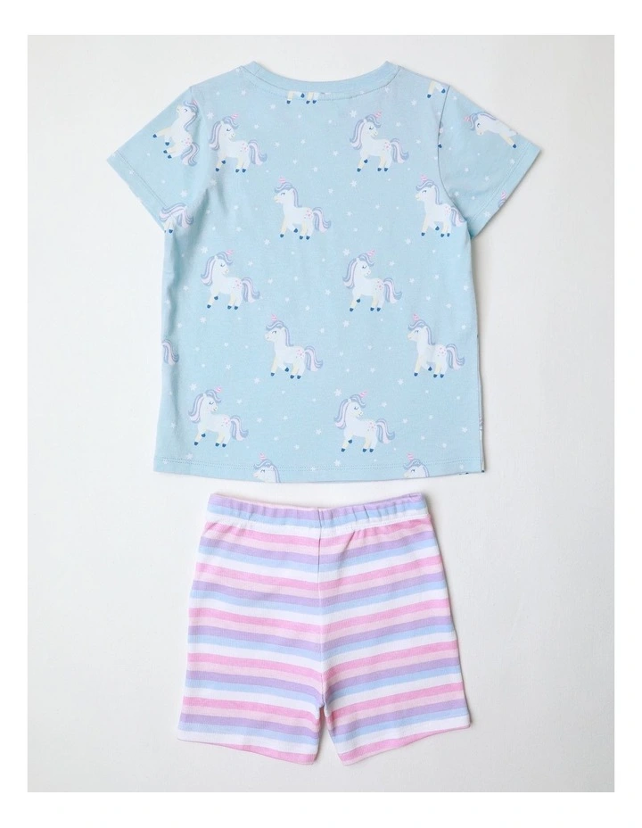 Magical Unicorn Pyjama Set in Light Blue image 3