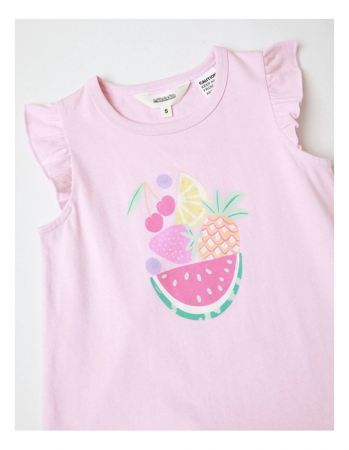 Fruit Salad Family Matching Print Knit Pyjamas Baby Pink image 2