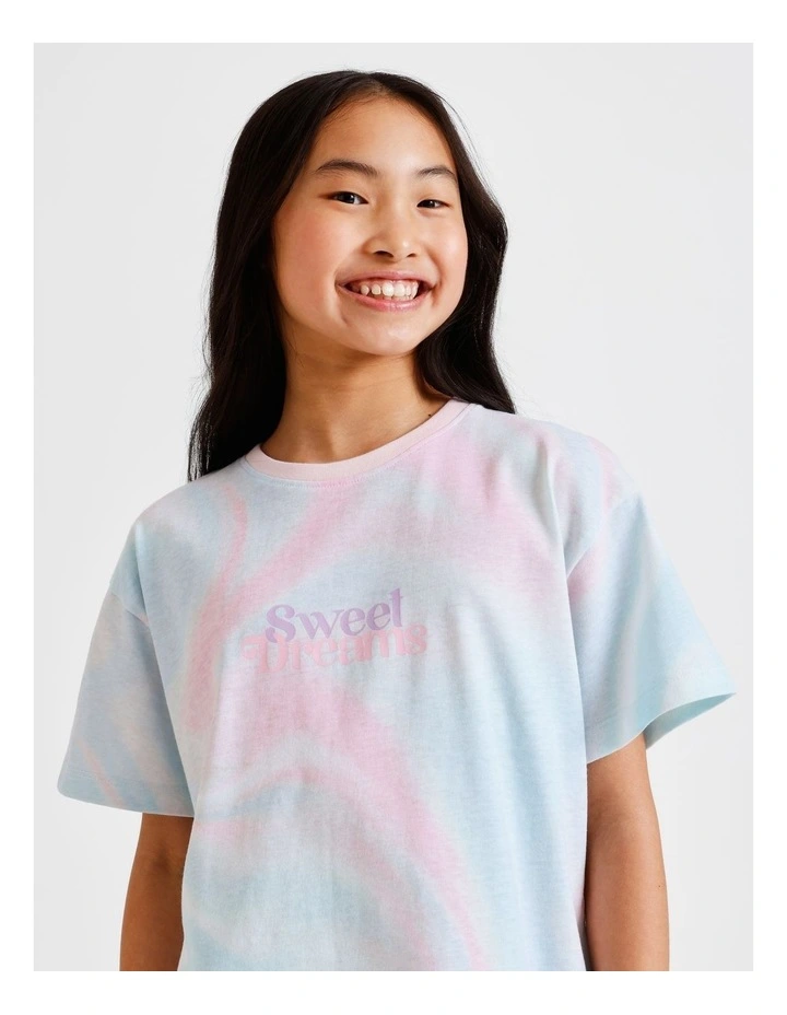 Tie Dye Knit Pyjamas in Multi image 2