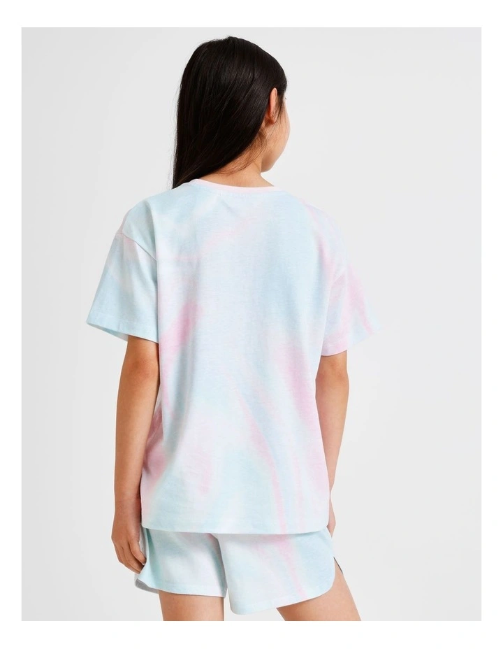 Tie Dye Knit Pyjamas in Multi image 4