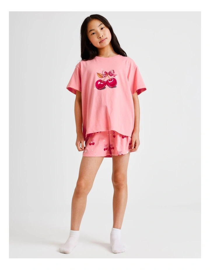 Cherry Knit Pyjamas in Tulip image 3