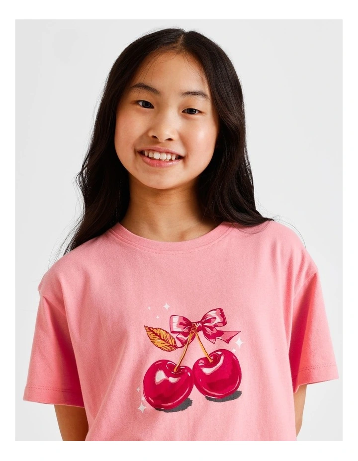 Cherry Knit Pyjamas in Tulip image 4