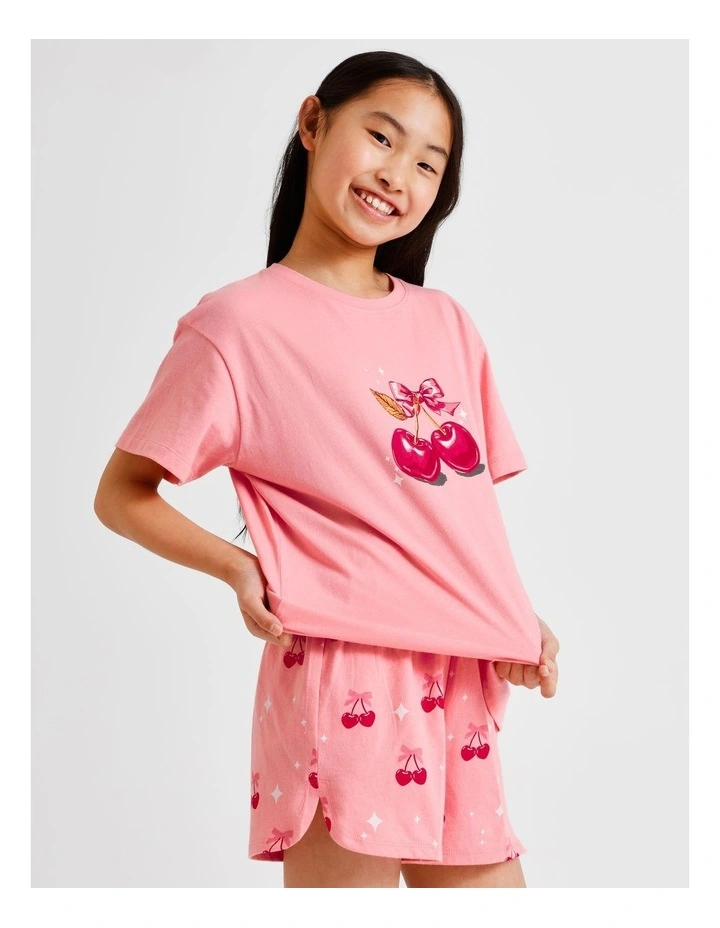 Cherry Knit Pyjamas in Tulip image 5