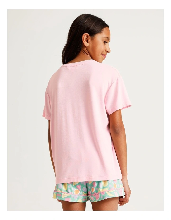 Panda Fruit Salad Family Print Knit Pyjamas in Multi image 5