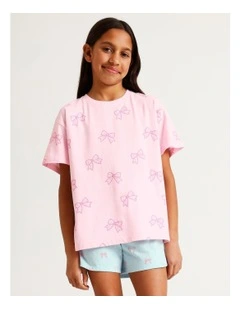 Fun Confetti Bows Knit Pyjamas in Multi
