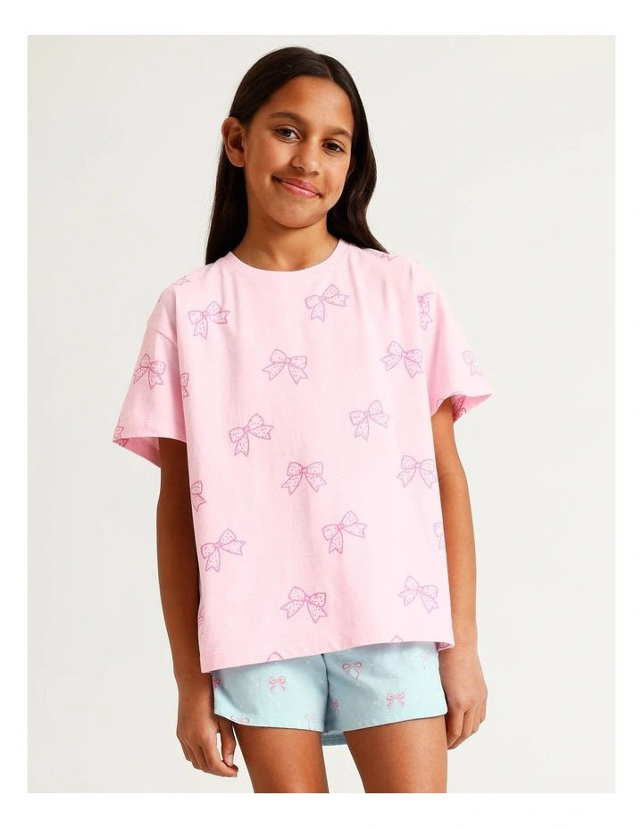 Fun Confetti Bows Knit Pyjamas in Multi image 1