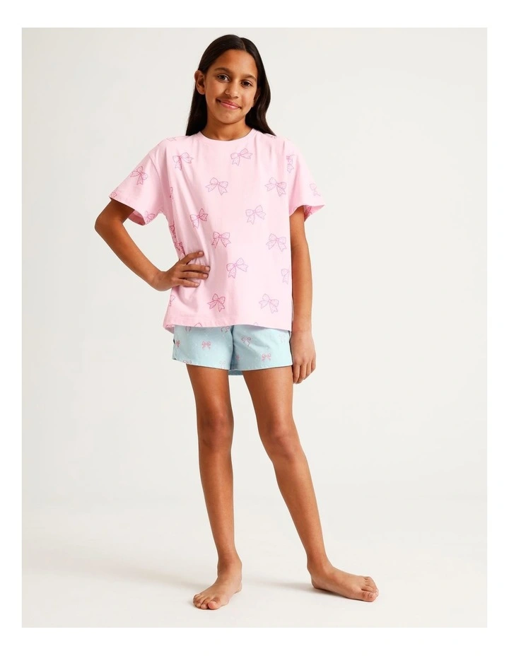 Fun Confetti Bows Knit Pyjamas in Multi image 2