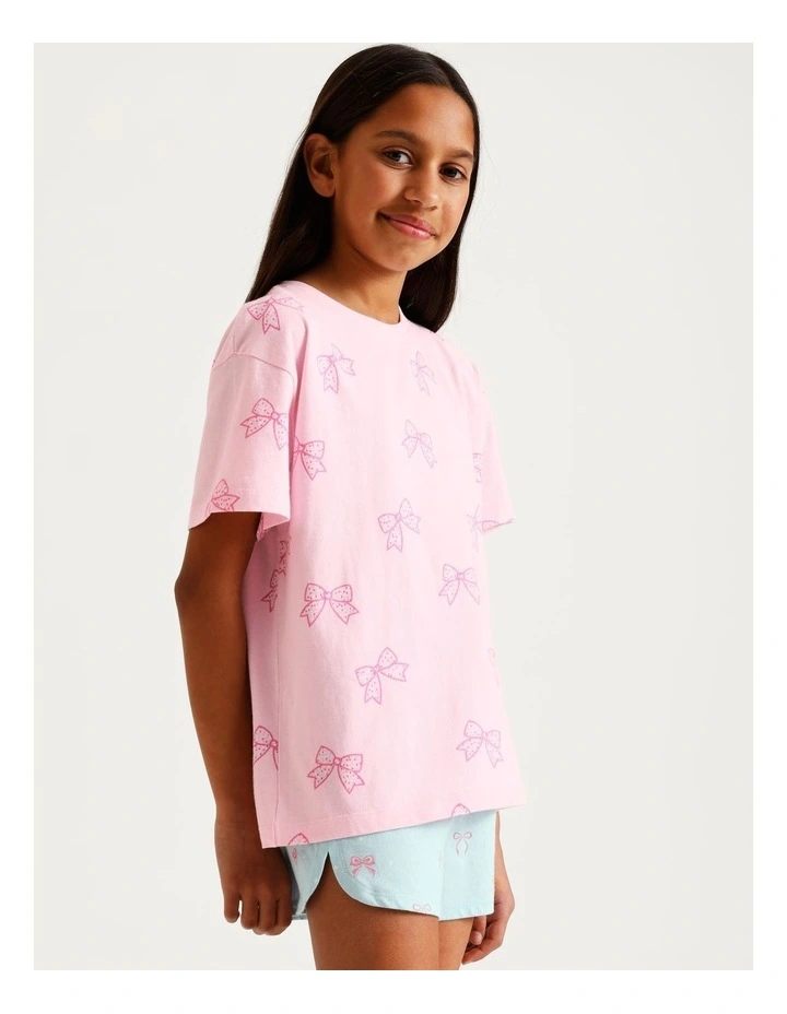 Fun Confetti Bows Knit Pyjamas in Multi image 3