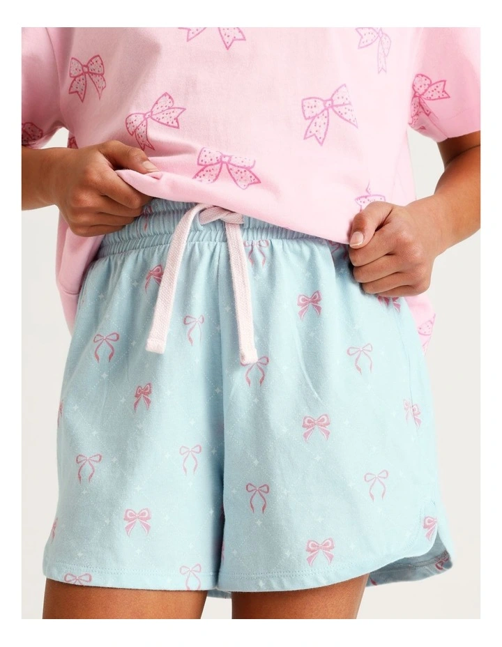 Fun Confetti Bows Knit Pyjamas in Multi image 4